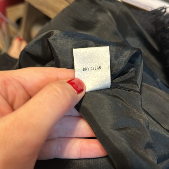 Yves Cossette Depeche Mode Wool Blend Textured Button Shift Dress size 8 - Picture 14 of 14